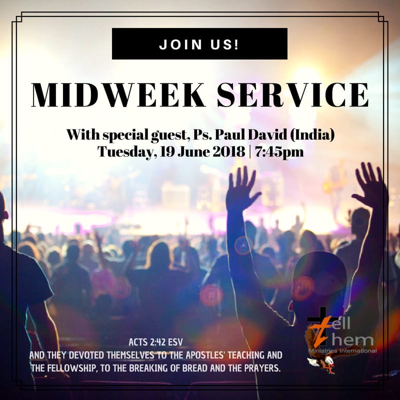 We have service on Tuesday evenings!